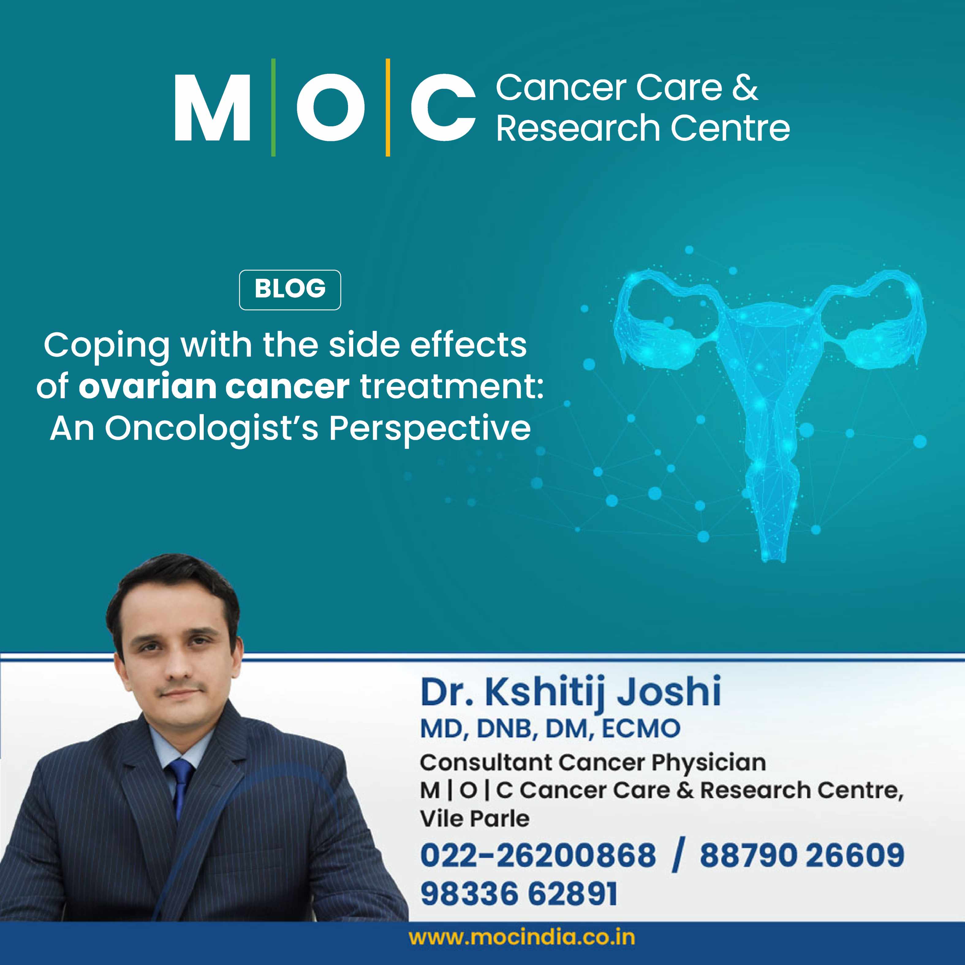 Coping with the side effects of ovarian cancer treatment: An Oncologist’s Perspective